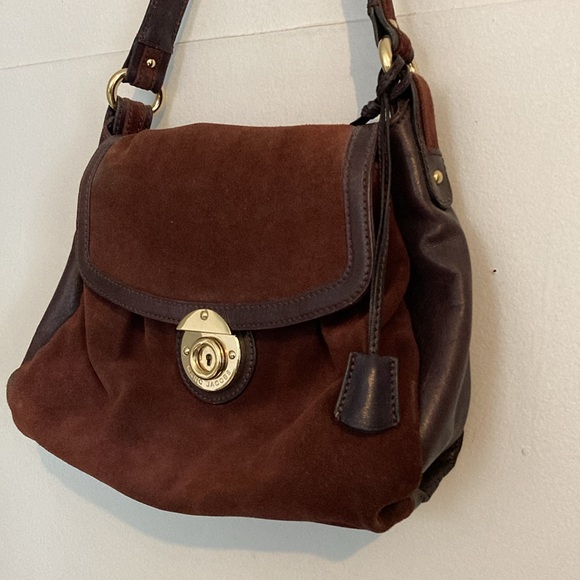 Marc Jacobs Leather Handbag Purse Kate Aubergine - Picture 3 of 12